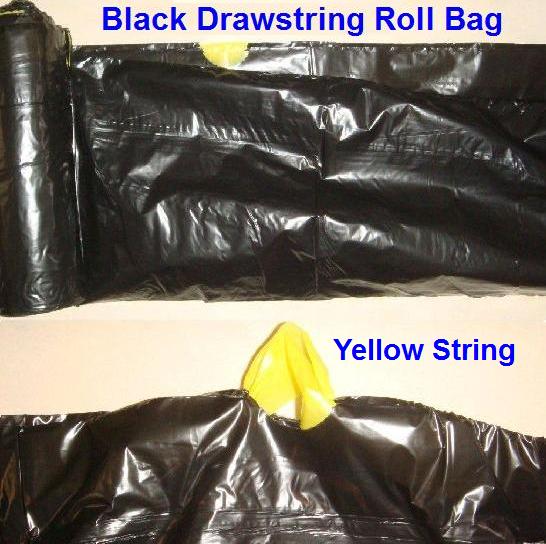 Black Drawstring Bag