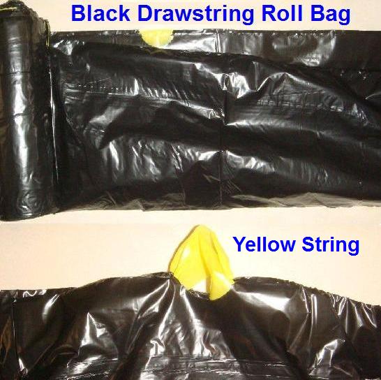 Black Drawstring Bag