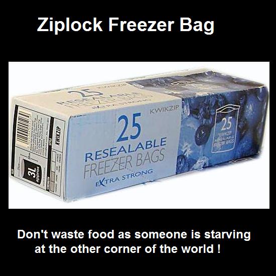 Resealable Freezer Bag
